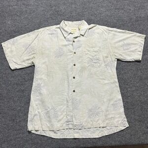 Joseph & Feiss Mens Button Shirt Size XLT 100% Silk Short Sleeve